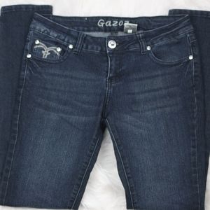 Gazoz Dark Wash Jewelled Jeans
